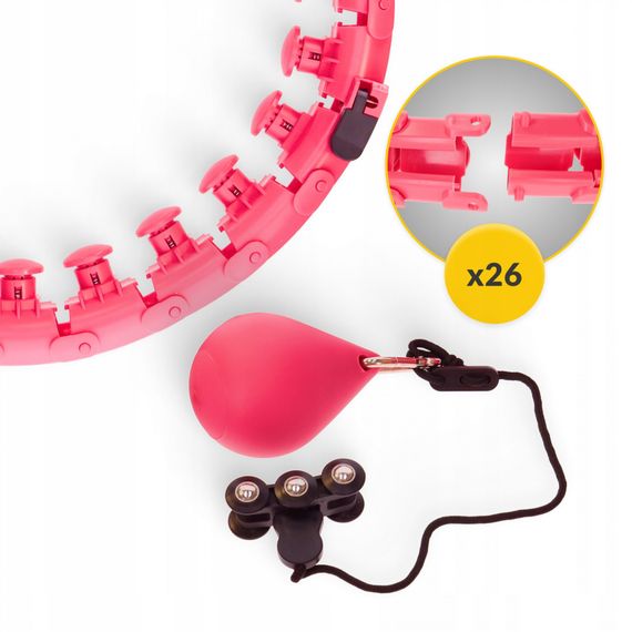 Обруч (хулахуп) масажний 4FIZJO з обтяженням 4FJ0633 (P-5907739316820) | Зображення 7