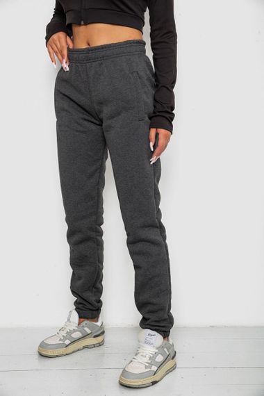 Спортивные штаны женские на флисе, цвет грифельный, 238R58641-2 | Зображення 2