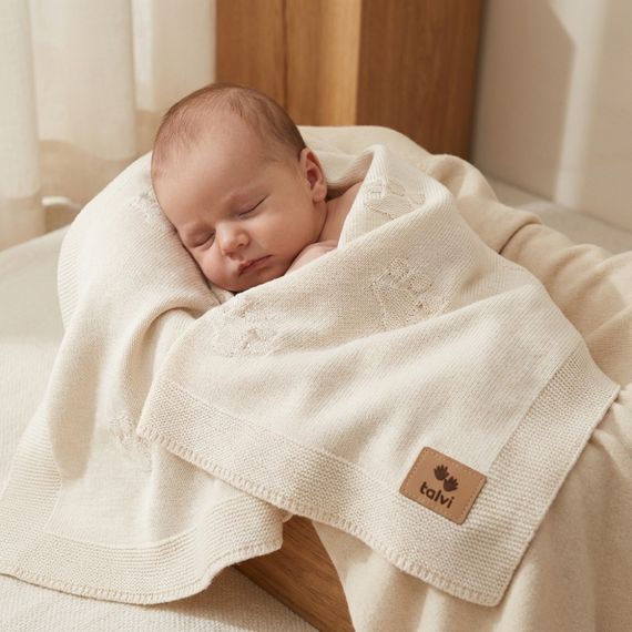 Дитячий плед демісезонний молочний 80*90 | Зображення 2