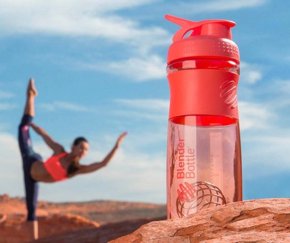 Спортивний шейкер (пляшка) BlenderBottle SportMixer Flip 28oz/820ml Coral | Зображення 9