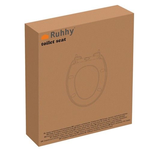 Сидіння для унітаза з плавним закриванням, біле, універсальне | Зображення 9