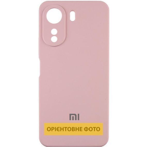 Чехол Silicone Cover Lakshmi Full Camera (AAA) with Logo для Xiaomi Redmi Note 14 Pro 5G Розовый / Pink Sand