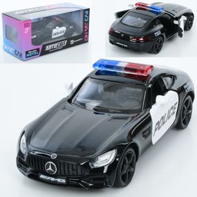 Машинка поліцейська інертна Auto Mir Mercedes-Benz GTS AMG 2018 AS-3129 12 см