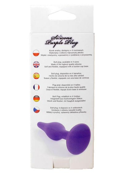 Анальна пробка - Silicone Purple Plug M | Зображення 6