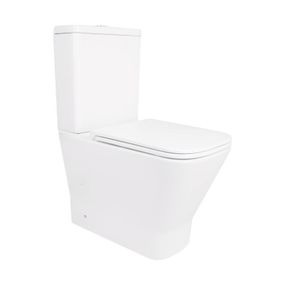 Унітаз-компакт Qtap Cardinal Ultra Quiet безобідковий із сидінням Soft-close QT04222168AUQ3W
