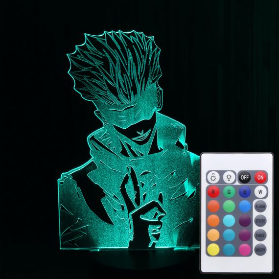 Акриловый светильник-ночник с пультом 16 цветов Сатору Годзе (Satoru Gojo) tty-n000597