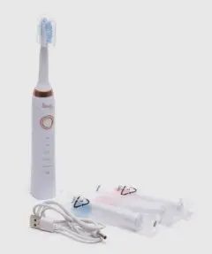 Электрическая зубная щетка Shuke SK-601 аккумуляторная ультразвуковая щетка для зубов 3 насадки | Зображення 2