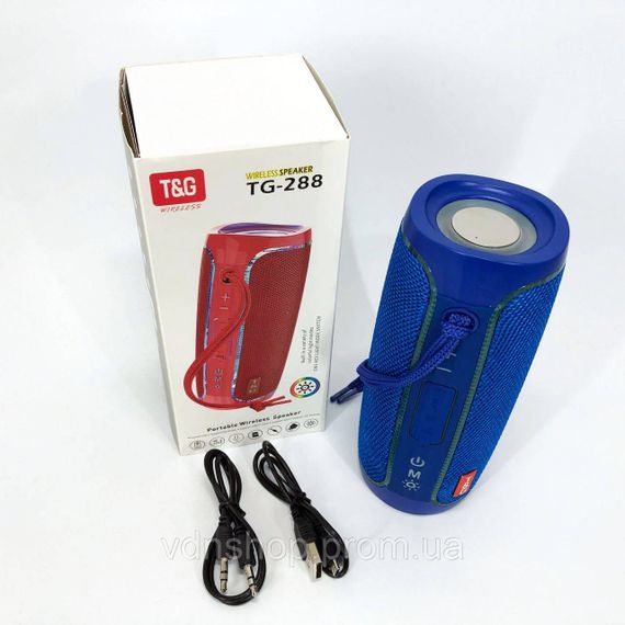 Портативна бездротова колонка з хорошим звуком TG288, Колонка usb s Bluetooth блютуз світлова MK-45 | Зображення 5