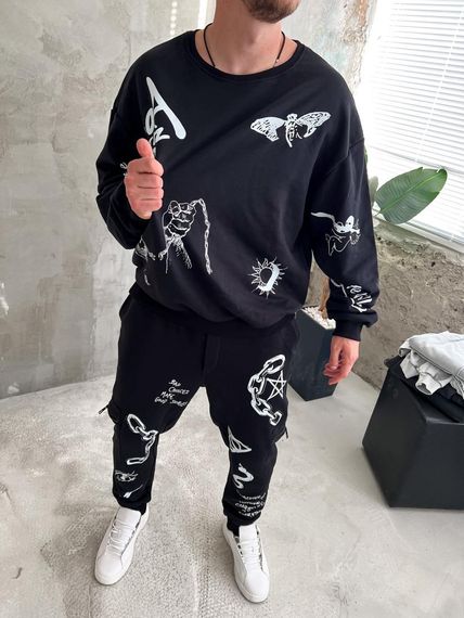 костюм світшот штани ДТФ | Зображення 1