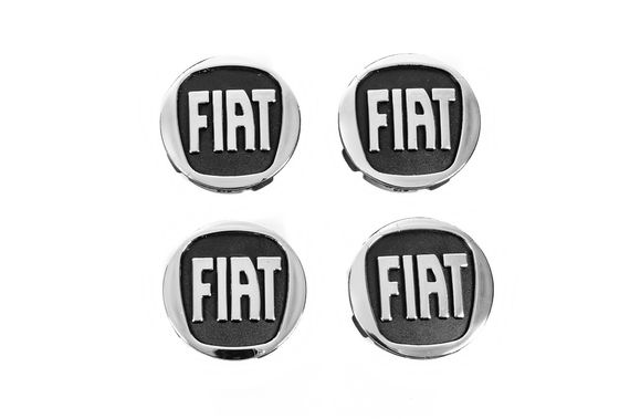 Ковпачки на диски 59/55 мм чорні (4 шт) для Тюнінг Fiat | Зображення 1