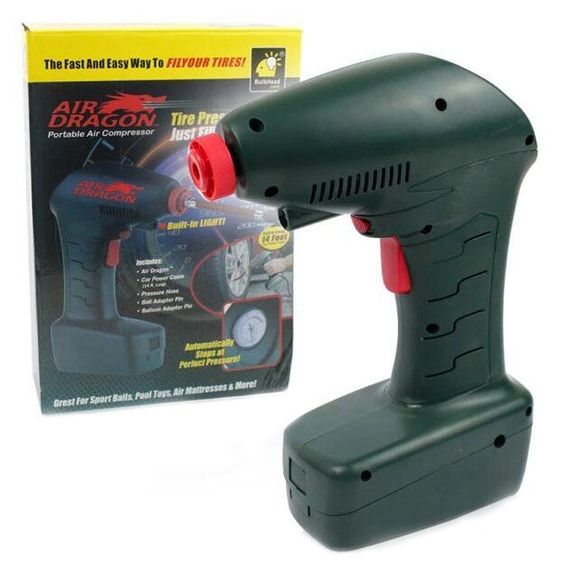 Портативний автомобільний повітряний компресор Air Compressor Dragon з електронним манометром | Зображення 7
