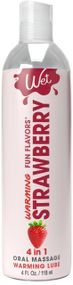 Согревающий лубрикант на водной основе Wet Warming Strawberry 4 in 1, без сахара (118 мл) sexstyle