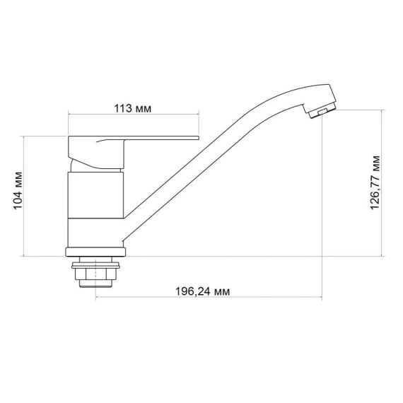 Смеситель для кухни Lidz Tani 003 (k40) LDTAN003CRM44968 Chrome | Зображення 1