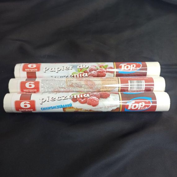 Пергамент для випічки силіконізований білий 29см 6м   (POL) Top Pack | Зображення 1