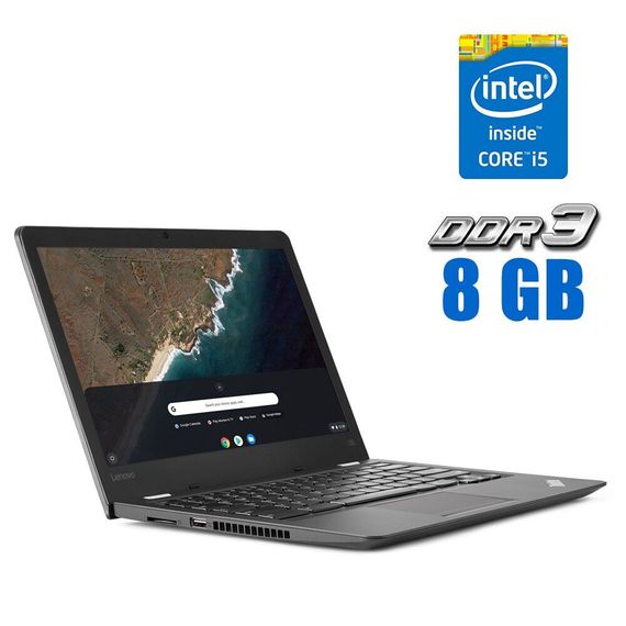 Ультрабук Lenovo ThinkPad 13 Chromebook 20GL / 13.3" (1920x1080) IPS Touch / Intel Core i5-6300U (2 (4) ядра по 2.4 - 3.0 GHz) / 8 GB DDR3 / 32 GB eMMC / Intel HD Graphics 520 / WebCam / ChromeOS б/у