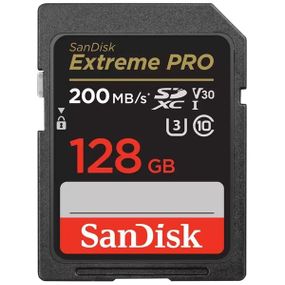 Карта пам'яті SanDisk SD 128GB C10 UHS-I U3 R200/W140MB/s Extreme Pro V30 (SDSDXXD-128G-GN4IN)
