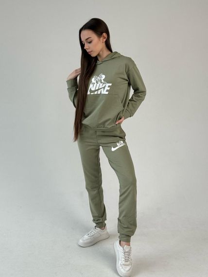 Жіночий спортивний костюм Nike оливковий | Зображення 1