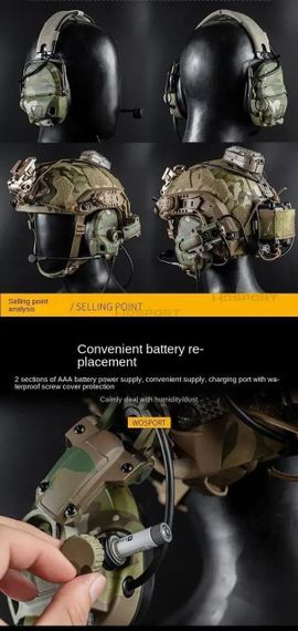 Тактические активные наушники HD-17 | Зображення 3