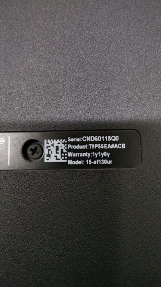 Ноутбук Б-класс HP 15-af130ur / 15.6" (1366x768) TN / AMD E1-6015 (2 ядра по 1.4 GHz) / 4 GB DDR3 / 500 GB HDD / AMD Radeon R2 Graphics / WebCam / DVD-ROM б/у | Зображення 6