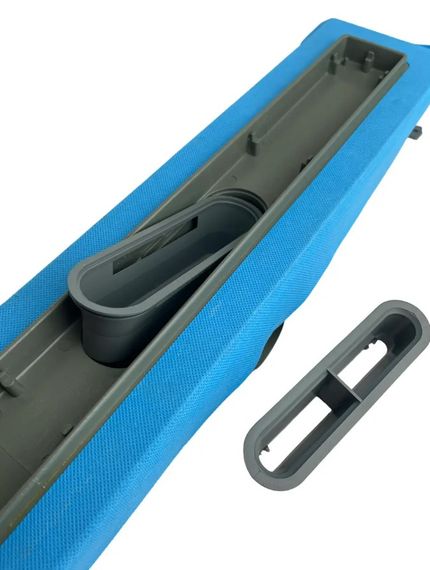 Душовий канал з горизонтальним фланцем Maxiflow Standart Line 60 см грати Хвиля 4022.TY050K.060.1 | Зображення 1