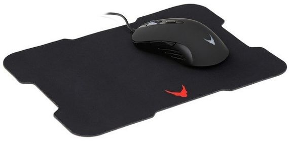 Комп'ютерна миша VARR SET MPX6 + коврик Black | Зображення 2