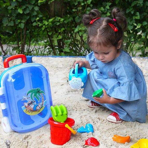 Набор для игры в песочнице ТехноК 6009TXK в чемодане | Зображення 1