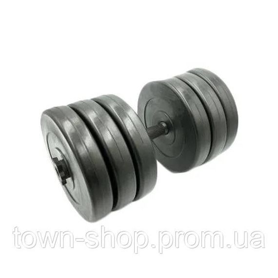 Гантель наборная композитная в пластиковой оболочке Rock pro 30,5 кг NE-PL-G-030