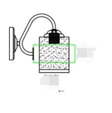 Бра в спальню LK-729W/1 E27 WH+FG