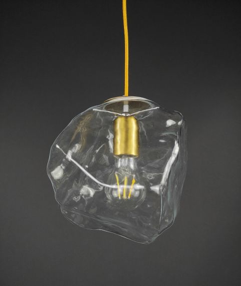 Люстра підвісна на 1 лампочку 27684 Латунь 30-180х20х23 см. | Зображення 1