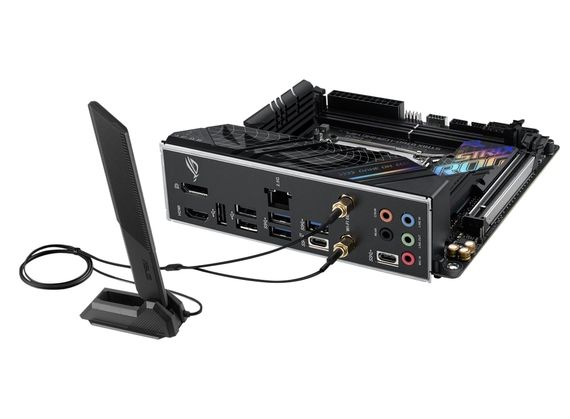Материнcкая плата ASUS ROG STRIX B760-I GAMING WIFI s1700 B760 2xDDR5 M.2 HDMI DP Wi-Fi BT mITX 90MB1D90-M1EAY0 | Зображення 8