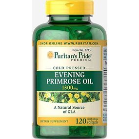 Масло вечерней примулы Puritan's Pride Evening Primrose Oil 1300 MG With GLA 120 Softgels