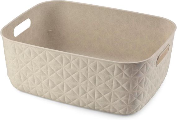 Кошик для зберігання пластиковий Curver (Курвер) Softex M 12,5 л (00575) Кремовий