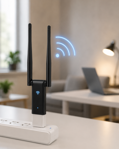 USB Wi-Fi репитер / Двухантенный ретранслятор Wi-Fi / Усилитель Wi-Fi сигнала | Зображення 3