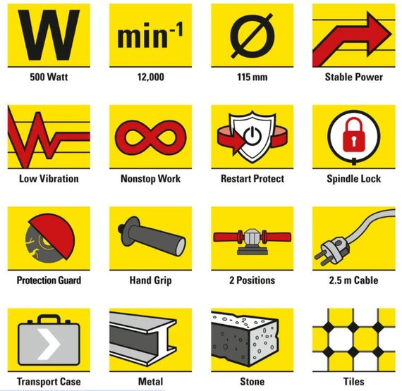 Кутова шліфмашина Trotec PAGS 10-115 + кейс (4440000305) | Зображення 4