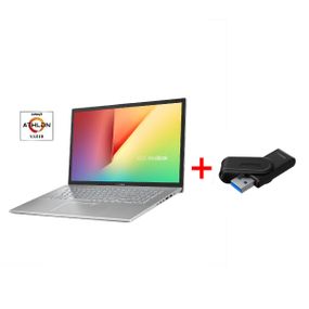 Ноутбук Asus VivoBook 17 M712DA / 17.3" (1920x1080) IPS / AMD Athlon Silver 3050U (2 ядра по 2.3 - 3.2 GHz) / 8 GB DDR4 / 512 GB SSD / AMD Radeon RX Vega 2 Graphics / WebCam / Win 11 Home б/у + Подарок Флеш-накопитель Kingston 64GB