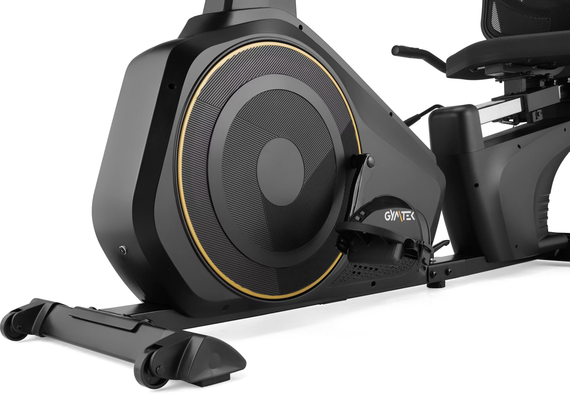 Горизонтальний велотренажер Gymtek XBR6000 електромагнітний золотистий | Зображення 5
