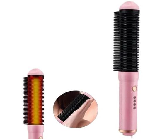 Унікальний гребінець-випрямляч для волосся Fashion Hairdresser S9 Рожевий (S9_424) | Зображення 3