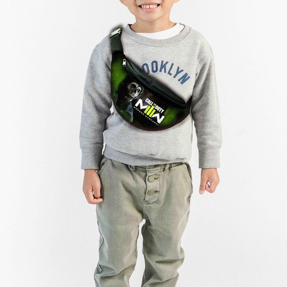 Сумка-бананка  "Call of Duty Warzone" з принтом, 32х15см, дитяча, молодіжна (00039)