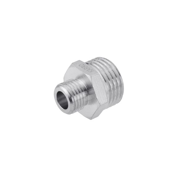 Ніпель перехідний Karro 1/2"х1/4" ЗЗ нікельований KR-3114 | Зображення 2