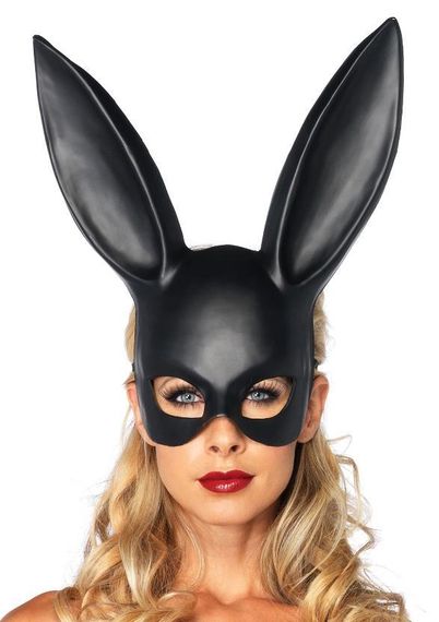 Маска зайчик -MASQUERADE RABBIT MASK BLACK Sex Aura