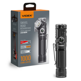 Ліхтарик LED портативний 1000Lm 5000К VLF-A232R Videx