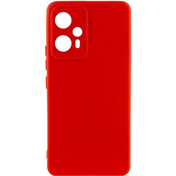 Чехол Silicone Cover Lakshmi Full Camera (A) для Xiaomi Redmi Note 12T Pro Full camera, Червоний / Red