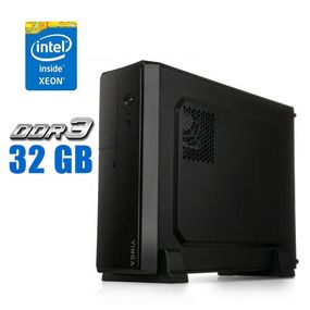 Рабочая станция Vinga CS313B SFF / Intel Xeon E5-2670 (8 (16) ядер 2.6 - 3.3 GHz) / 32 GB DDR3 / 240 GB SSD / Win 10 Pro б/у