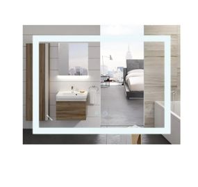 Дзеркало Mixxus WARM MR12-80x70-REVERSE з LED Touch, Anti-fog, димером, регулюванням яскравості (MI6936)