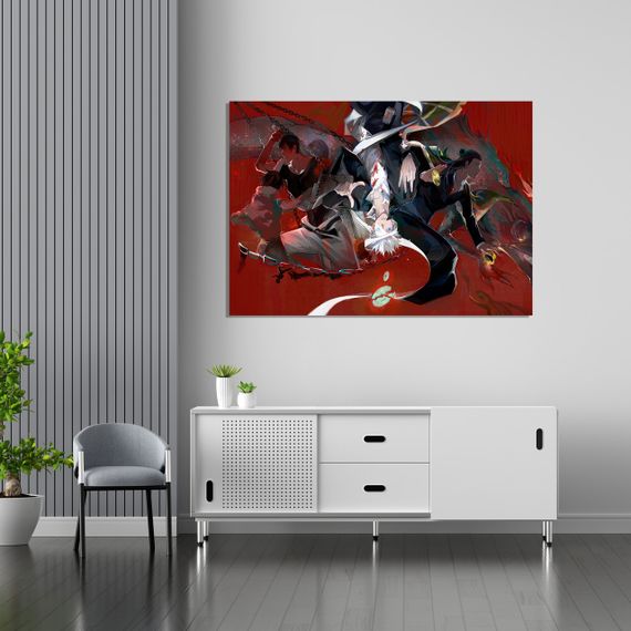 Плакат-постер з принтом Кавун Jujutsu Kaisen Магічна битва Satoru Gojo Сатору Годжо Гето Сугуру Фушигуро Тоджі ПЛ000791(А2)