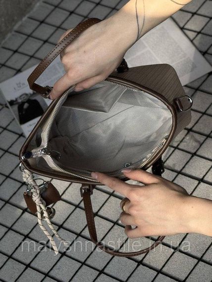 Женская сумка Miu Miu brown mini 4 ПП7552 | Зображення 4