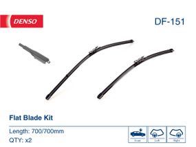 DF-151 DENSO - Комплект склоочисників Flat Blade Kit 700 / 700 мм