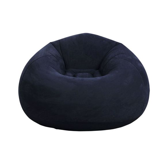 Надувное кресло-пуф Inflatable Sofa / Надувное кресло-мешок 110×110×85 см Темно-синий | Зображення 2