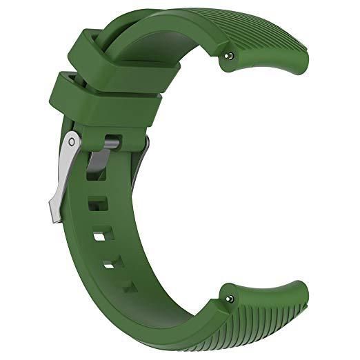 Силіконовий ремінець Primo для годинника Xiaomi Huami Amazfit SportWatch 2 / Amazfit Stratos - Army Green | Зображення 2