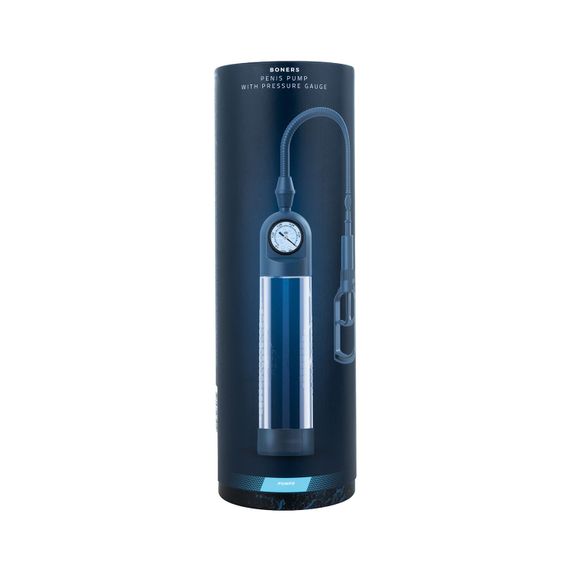 Вакуумна помпа для пеніса Boners Penispump With Pressure Gauge | Зображення 8